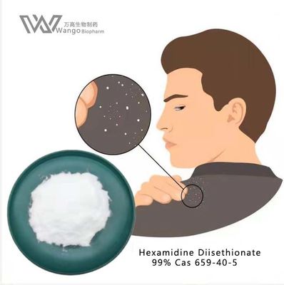 Hexamidine Diisethionate voor Anti-Schilfer Shampoo. CAS 659-40-5 Scalp Antimicrobiële & Schilferbestrijdingsmiddel. China Leverancier.